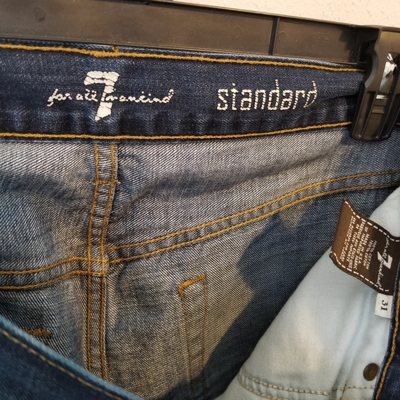 7 For All Mankind standard cut Jean's Size 31 - Picture 3 of 6